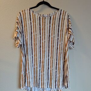 Chris & Carol Striped Top Size L